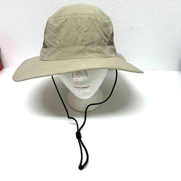 Free Country Outdoors Safari Outback Khaki Sun Hat Bucket Hat OS Mesh Chin Strin - Picture 2 of 8